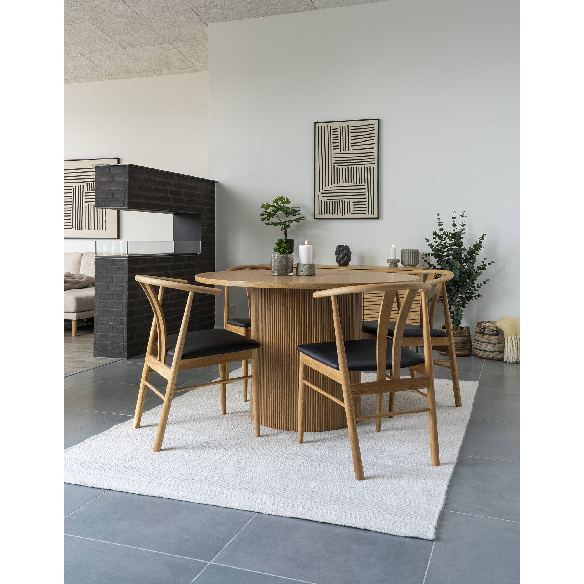 Boavista Spisebord, natur, ø120x75 cm - Billede 2