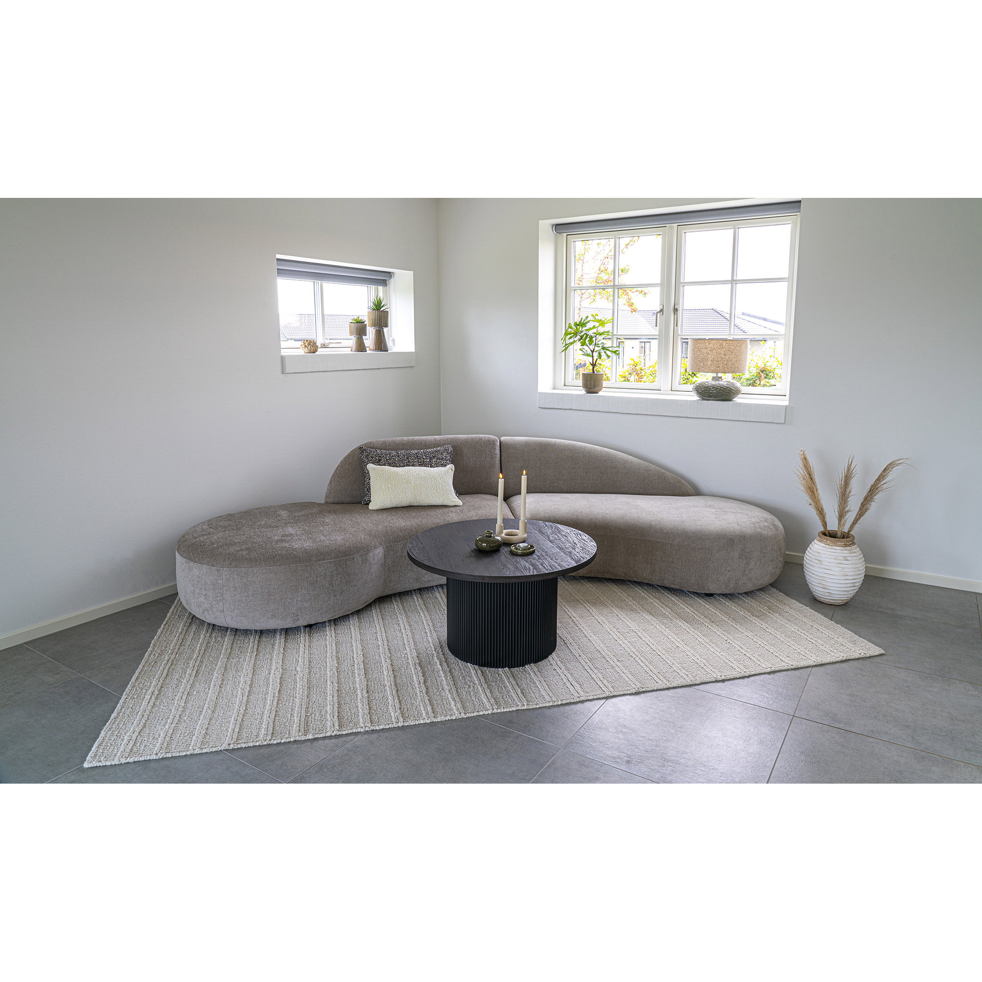 Boavista Sofabord, mørkebrunt, ø80x45 cm - Billede 4