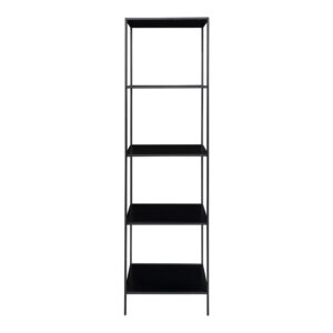 Vita Reol, 5 hylder, sort, sort stel, 51x36x170 cm - Billede 4