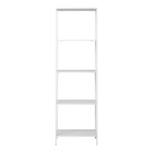 Alternative view of Vita Reol, 5 hylder, hvid, hvidt stel, 51x36x170 cm