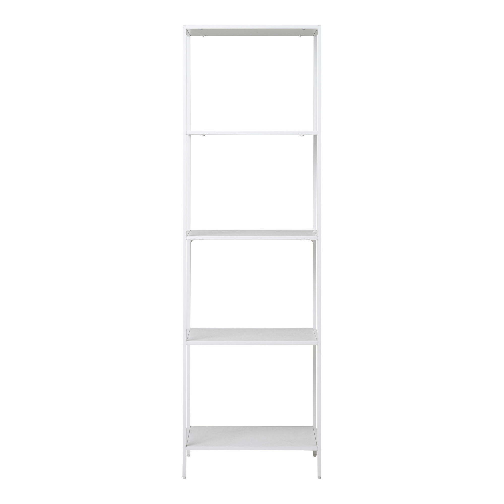 Vita Reol, 5 hylder, hvid, hvidt stel, 51x36x170 cm - Billede 2