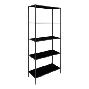 Alternative view of Vita Reol, 5 hylder, metal, sort, 80x36x170 cm