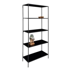 Vita Reol, 5 hylder, metal, sort, 80x36x170 cm