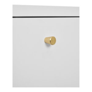 Dalby Kommode, 2 skuffer, stål, hvid, 40x40x59,5 cm - Billede 4