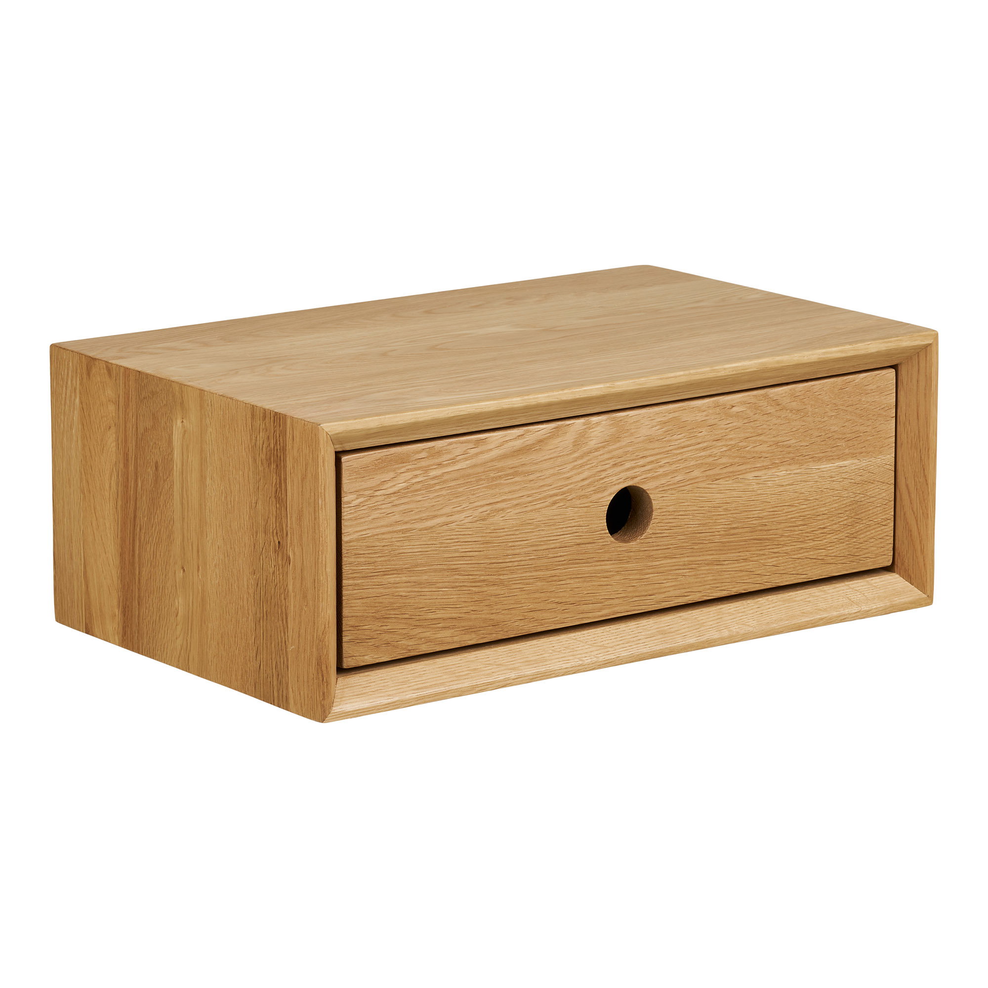 Luzern Væghængt kommode, 1 skuffe, lakeret eg, 40x25x15 cm - Billede 2