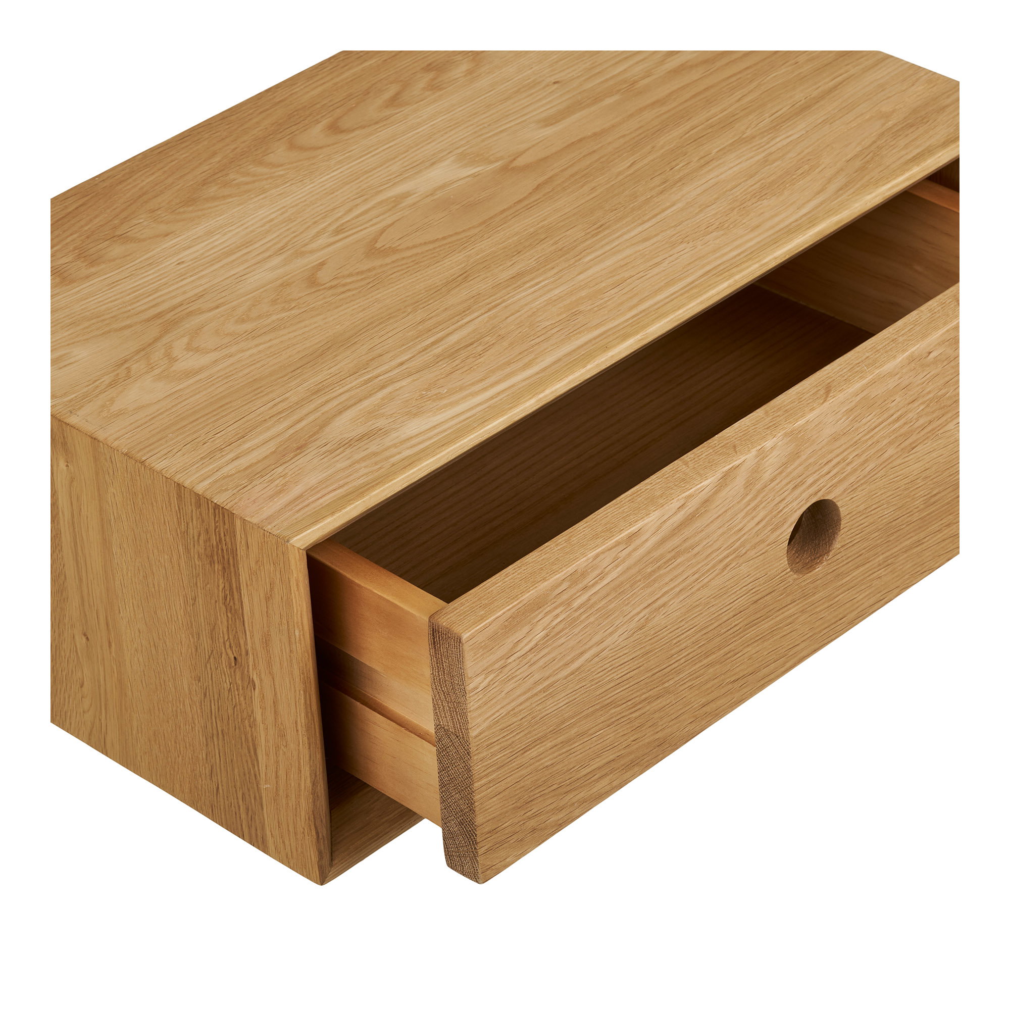 Luzern Væghængt kommode, 1 skuffe, lakeret eg, 40x25x15 cm - Billede 3