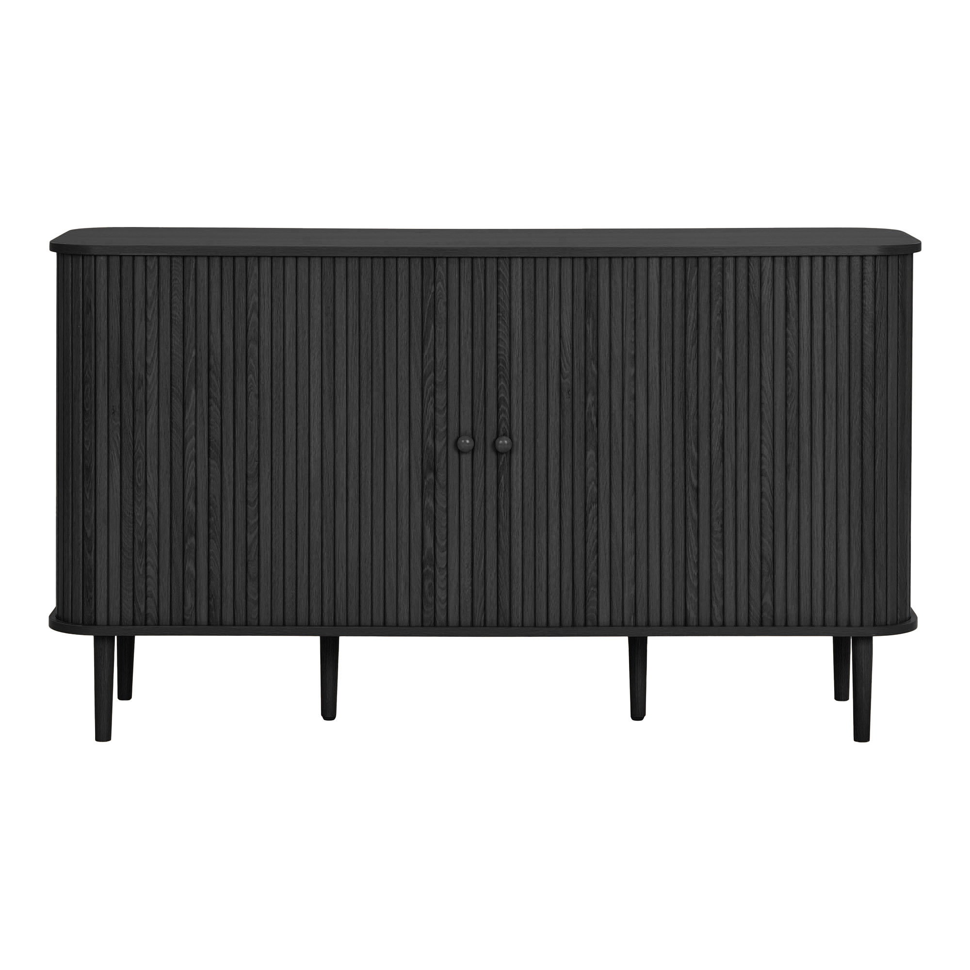 Nikko Skænk, 2 låger, sort, 140x40x79 cm