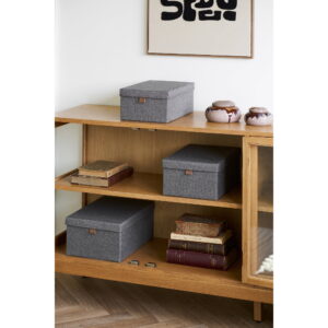 Zamora Skænk, 4 glaslåger, 1 hylde, eg/egefiner/hærdet glas, natur, 40x180x80 cm - Billede 9