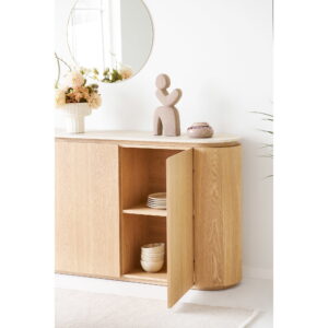 Larvik Skænk, granit/ask finer, natur/off white, 180x40x85 cm - Billede 10