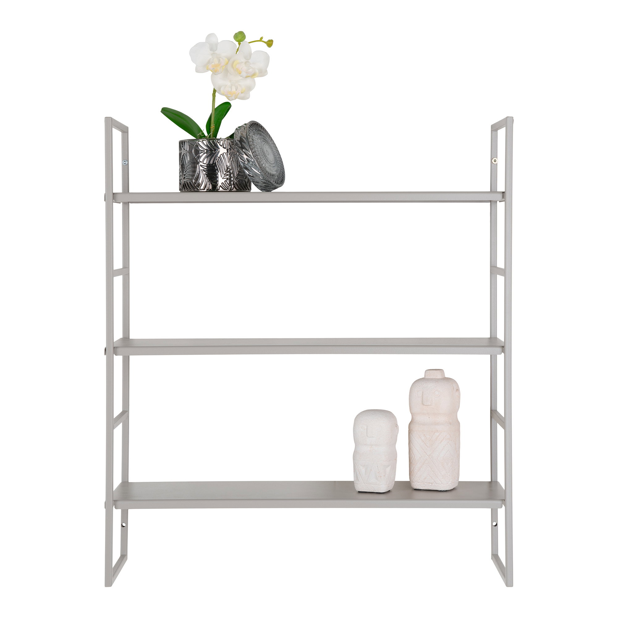 Beja Væghylde, stål, grey, 3 hylder, 48x17x55 cm - Billede 2