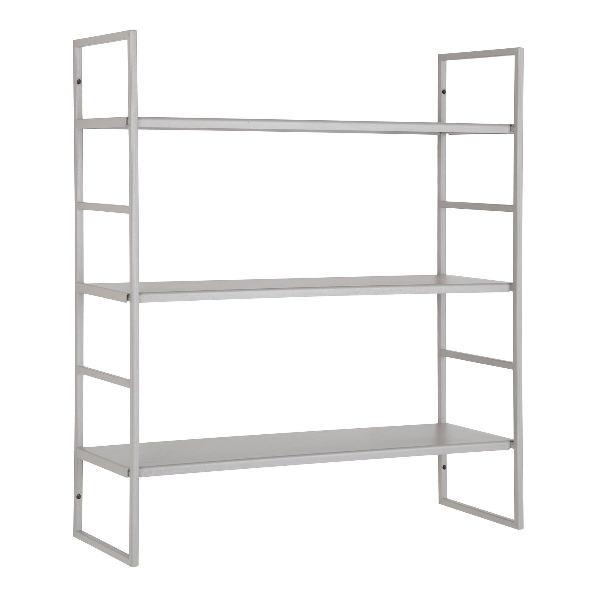 Beja Væghylde, stål, grey, 3 hylder, 48x17x55 cm - Billede 3