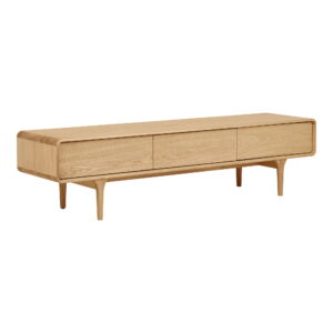 Darwin TV-bænk, egetræ, natur, 180x45x45 cm - Billede 3