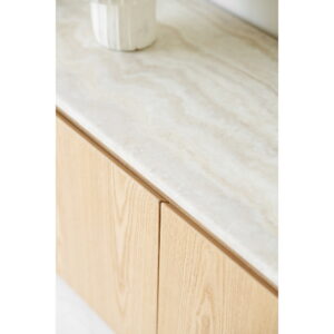 Larvik TV-bænk, granit/ask finer, natur/off white, 160x40x45 cm - Billede 11