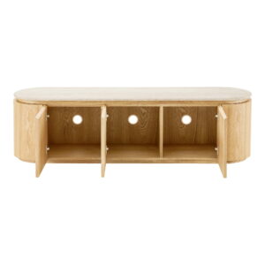 Larvik TV-bænk, granit/ask finer, natur/off white, 160x40x45 cm - Billede 3