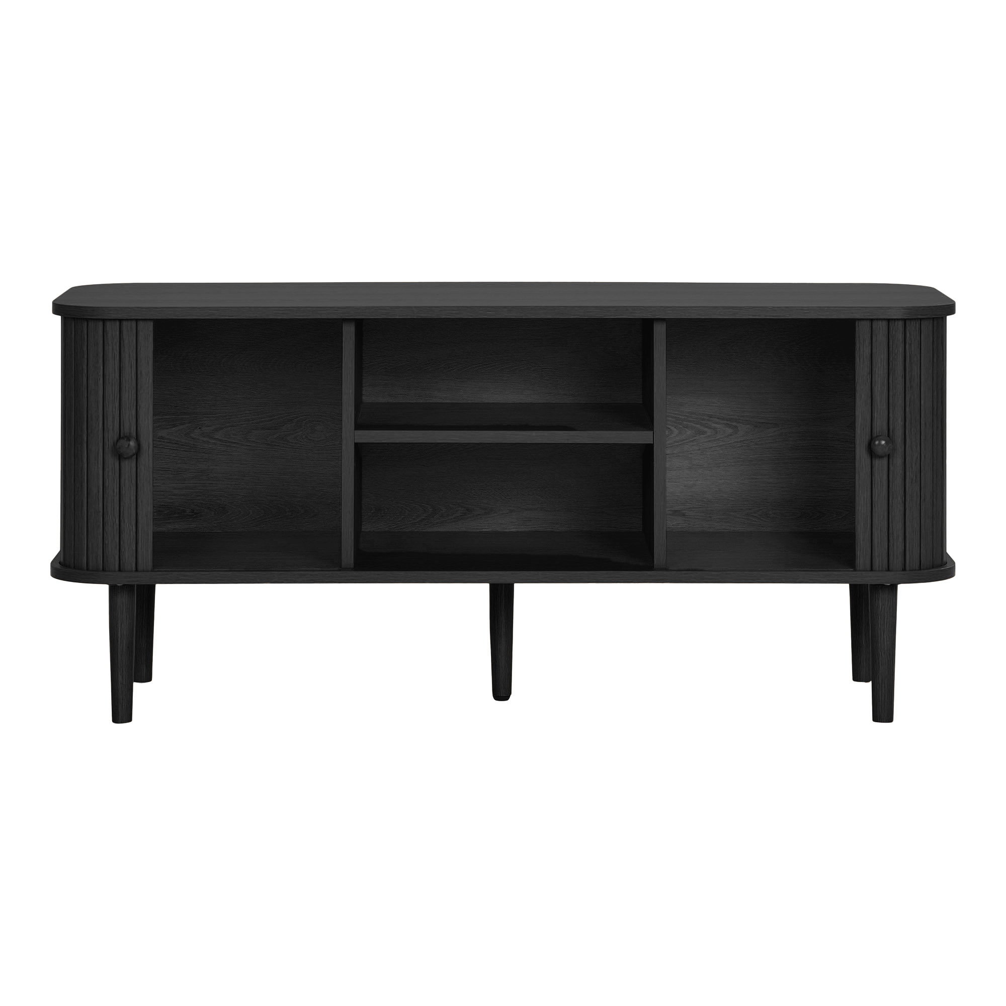 Nikko TV-bænk, 2 låger, sort, 113x40x52 cm - Billede 2