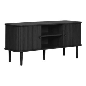 Nikko TV-bænk, 2 låger, sort, 113x40x52 cm - Billede 3