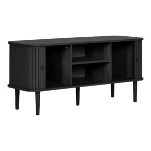 Nikko TV-bænk, 2 låger, sort, 113x40x52 cm - Billede 4