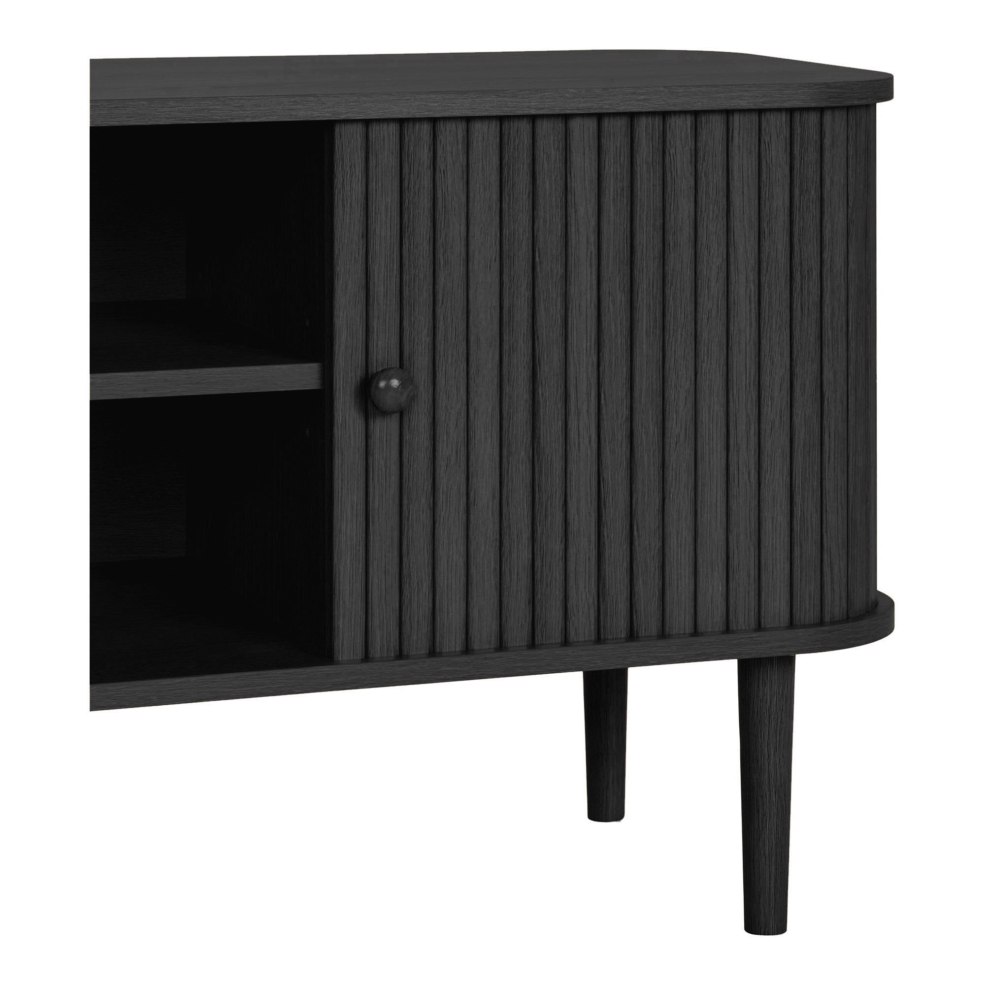 Nikko TV-bænk, 2 låger, sort, 113x40x52 cm - Billede 5