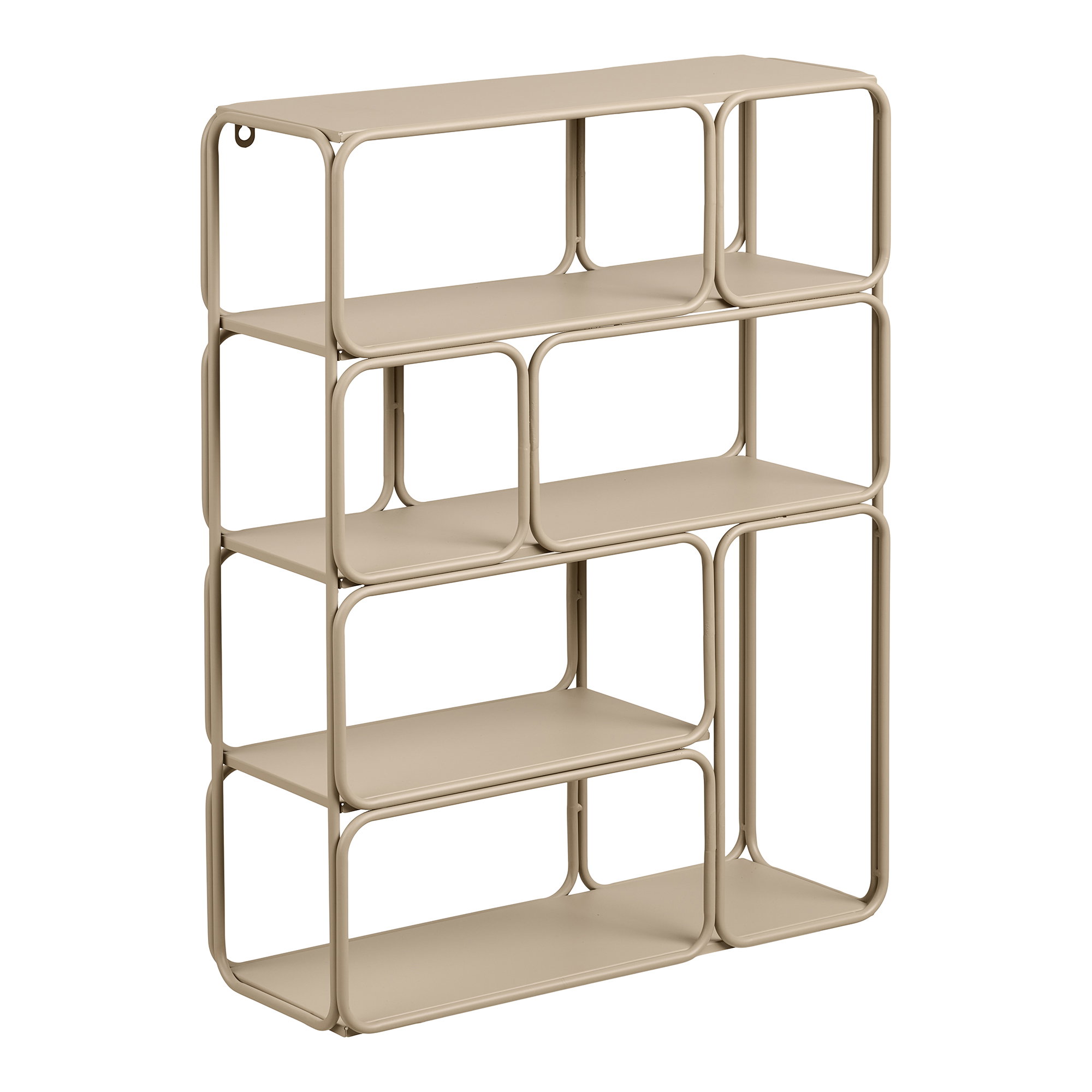 Lanciano Vægreol, metal, beige, 48x18x64 cm