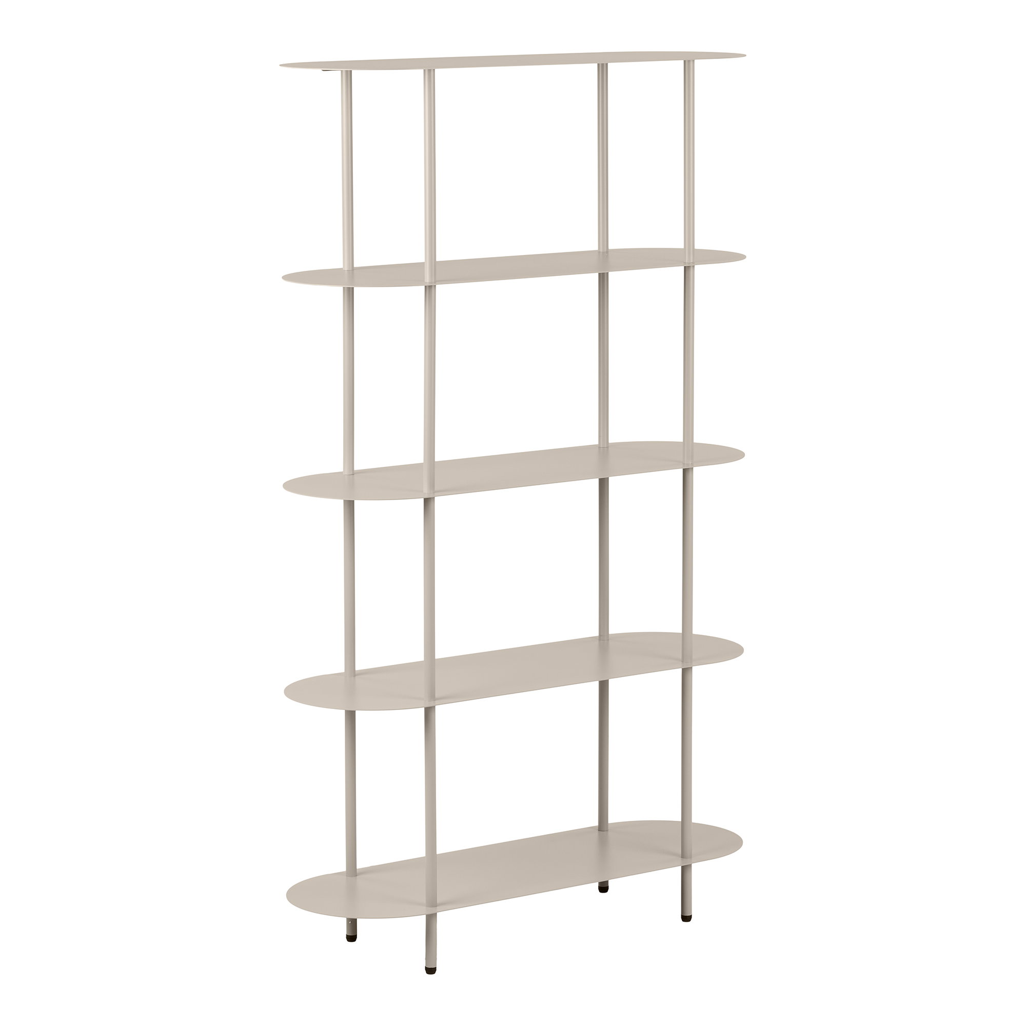 Rieti Reol, 5 hylder, metal, sand, 31x90x150 cm - Billede 2