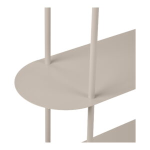 Rieti Reol, 5 hylder, asymmetrisk, metal, sand, 31x118x139 cm - Billede 3