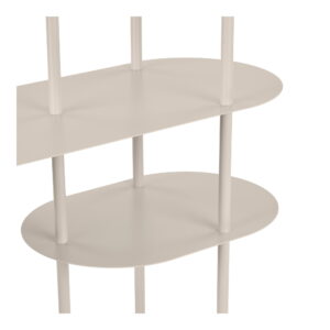 Rieti Reol, 5 hylder, asymmetrisk, metal, sand, 31x118x139 cm - Billede 4