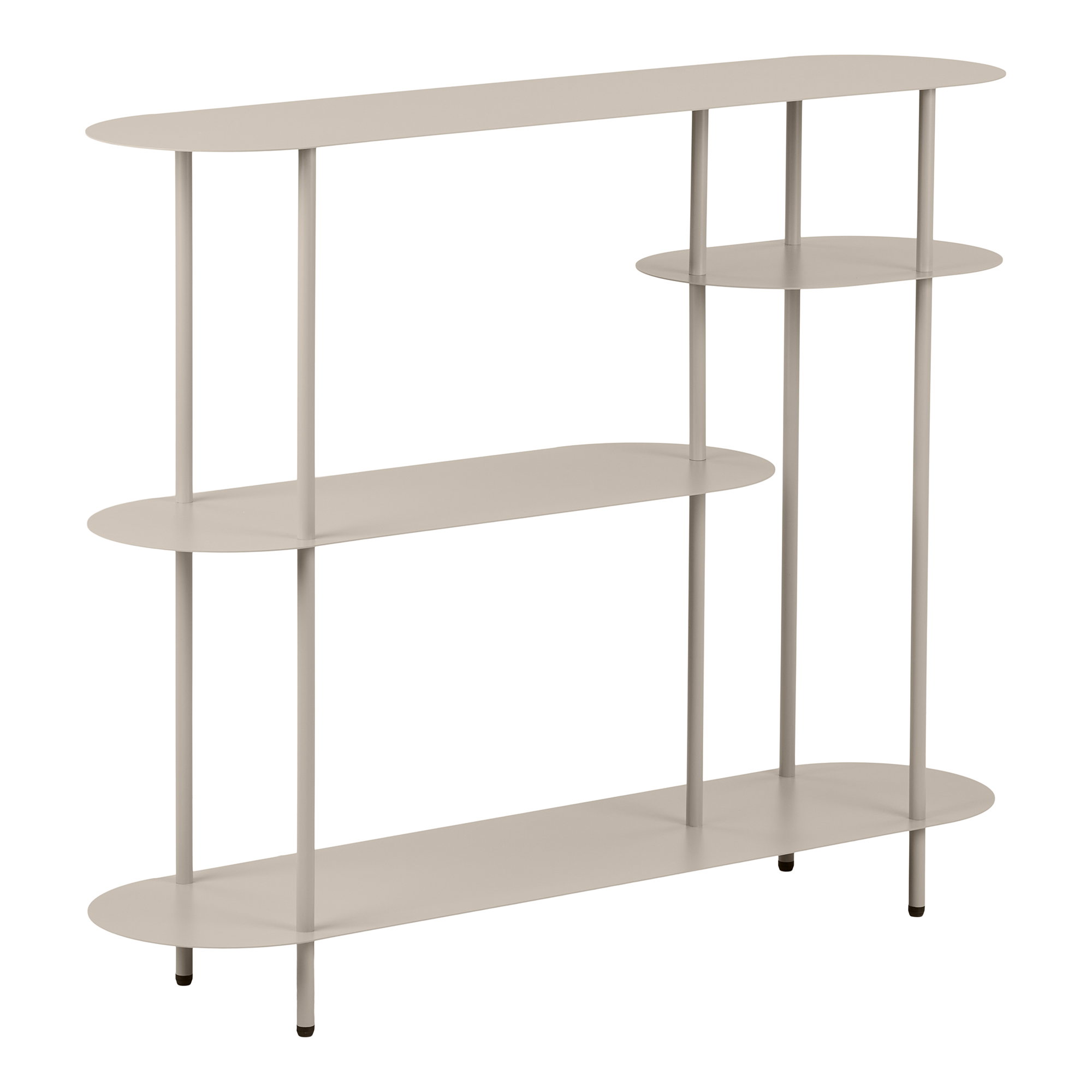 Rieti Reol, 4 hylder, metal, sand, 31x118x97 cm - Billede 2