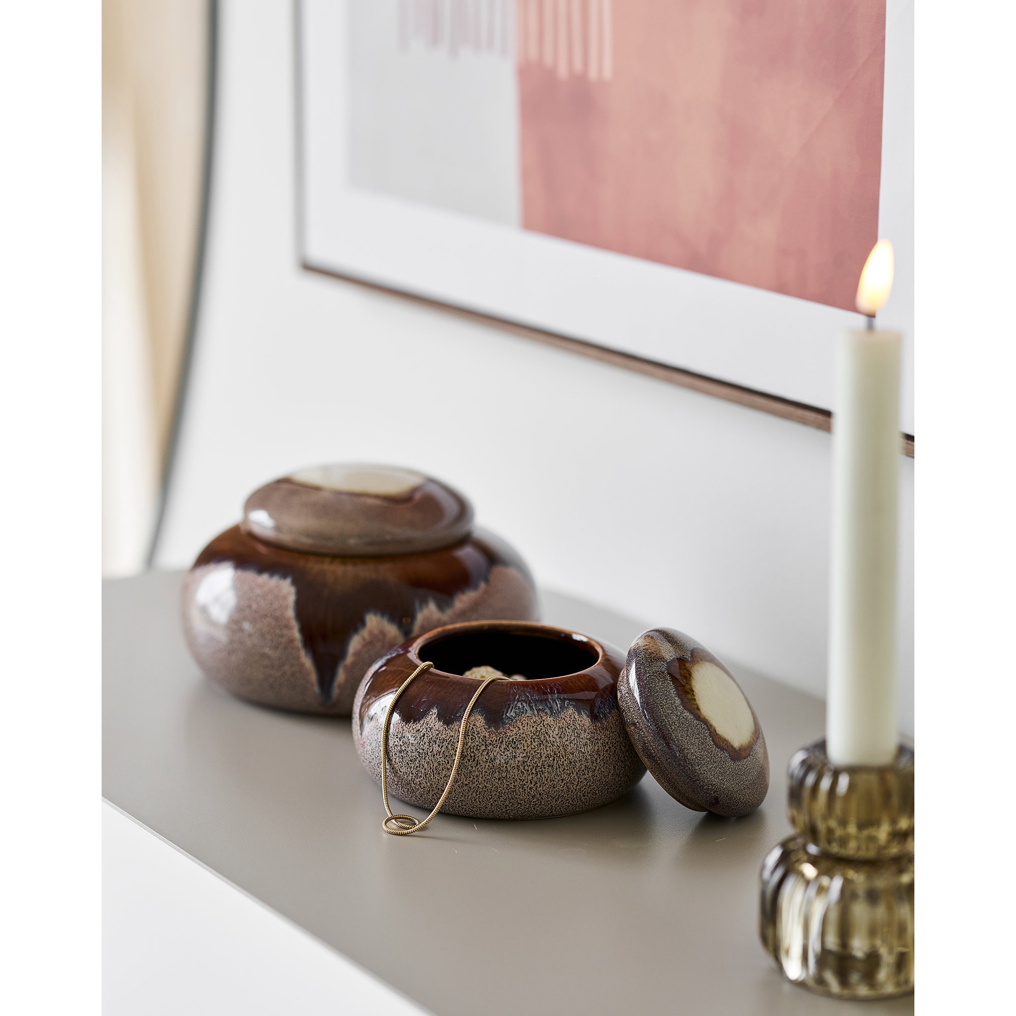 Rieti Reol, 4 hylder, metal, sand, 31x118x97 cm - Billede 6