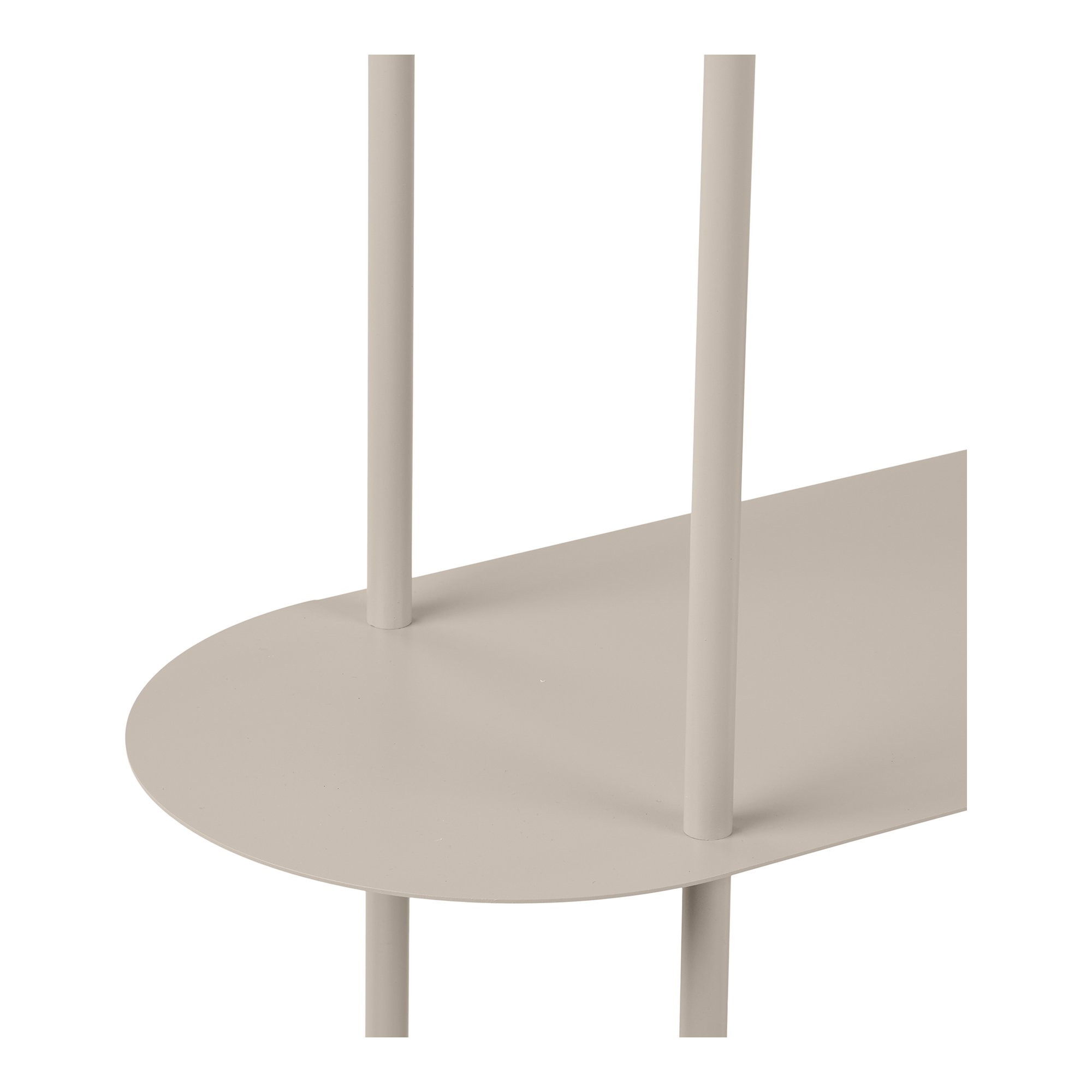 Rieti Reol, 4 hylder, metal, sand, 31x118x97 cm - Billede 3