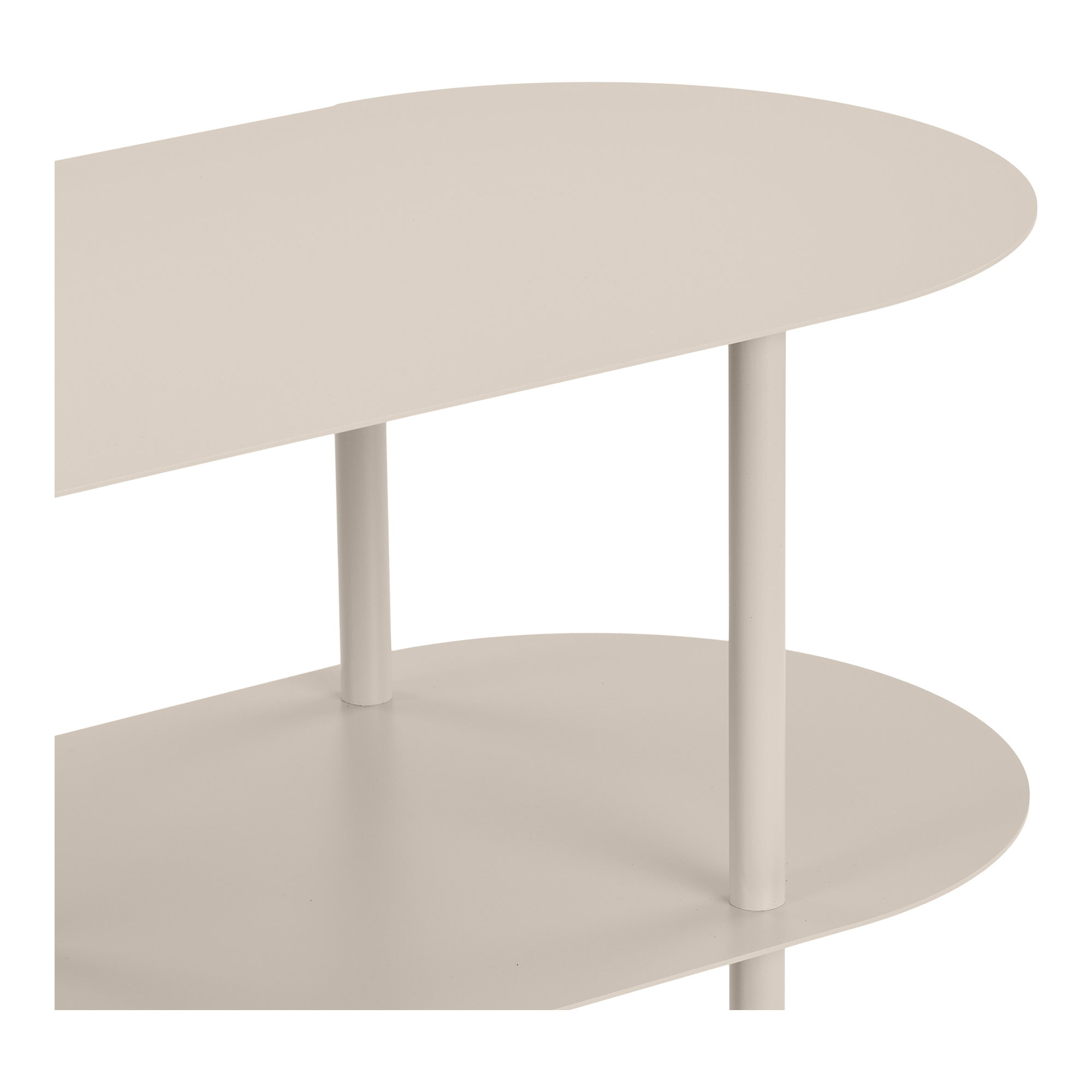Rieti Reol, 4 hylder, metal, sand, 31x118x97 cm - Billede 4