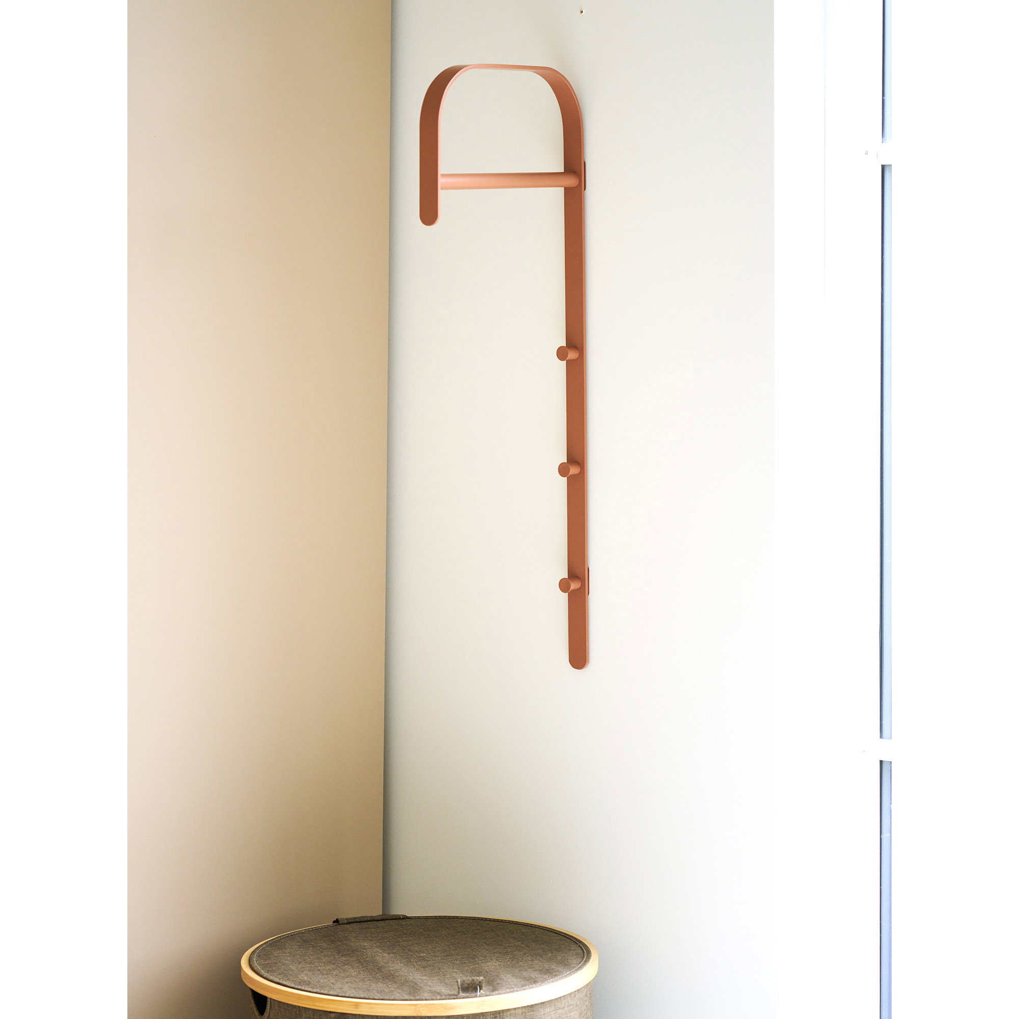 Gresto Tøjstativ, metal, cognac, 3x30x80 cm - Billede 4