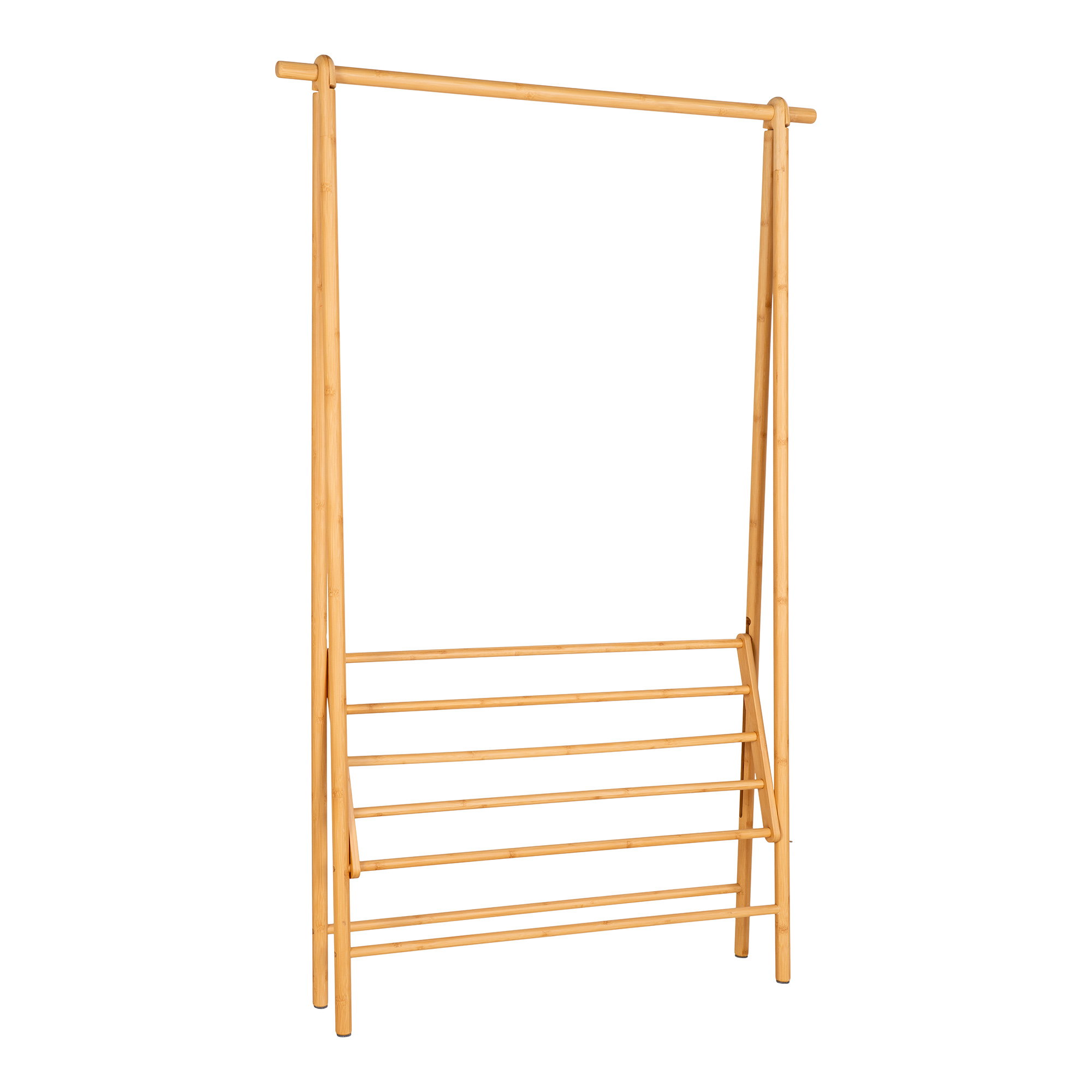 Manaus Tøjstativ, bambus, natur, 104x46x164 cm - Billede 3