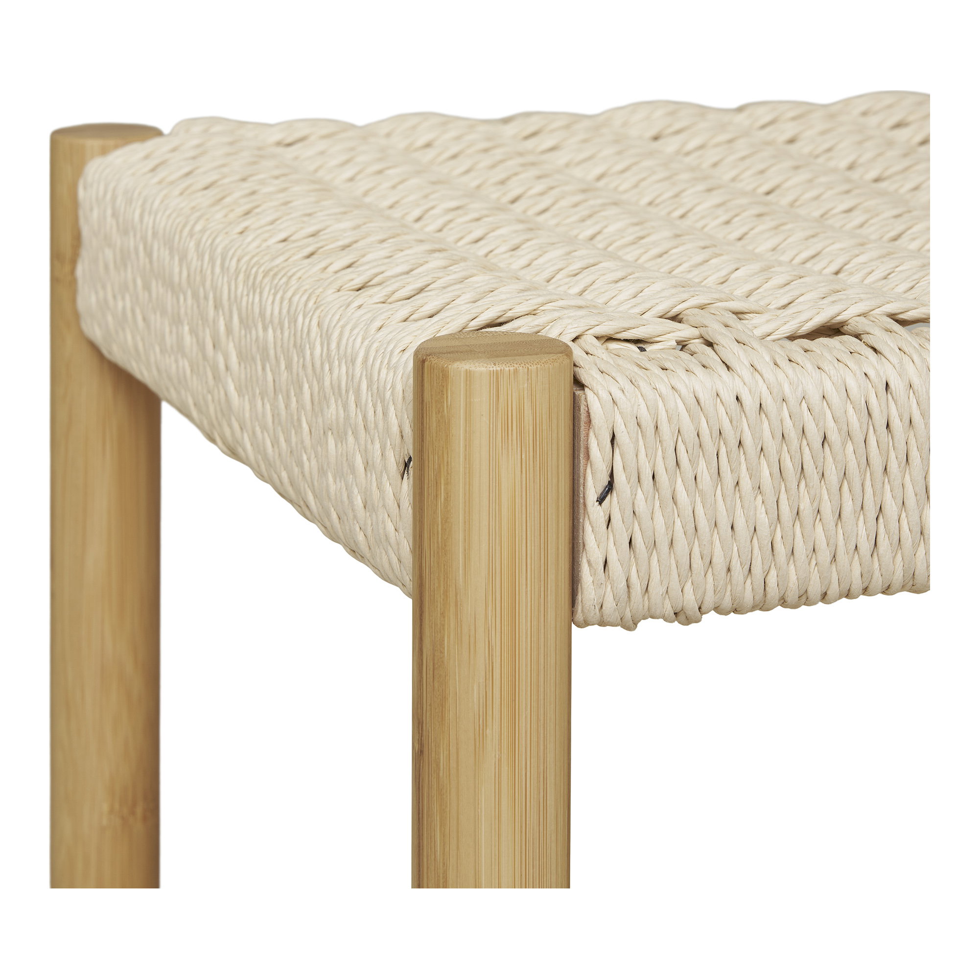 Ember Tøjstativ med naturflet bænk, bambus, natur, 36x95x165 cm - Billede 5