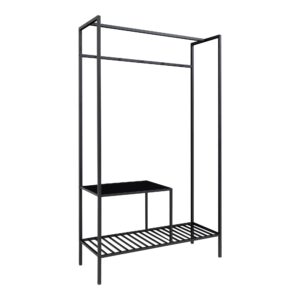 Alternative view of Vita Garderobe, 2 hylder, sort, sort stel, 101x38x170 cm