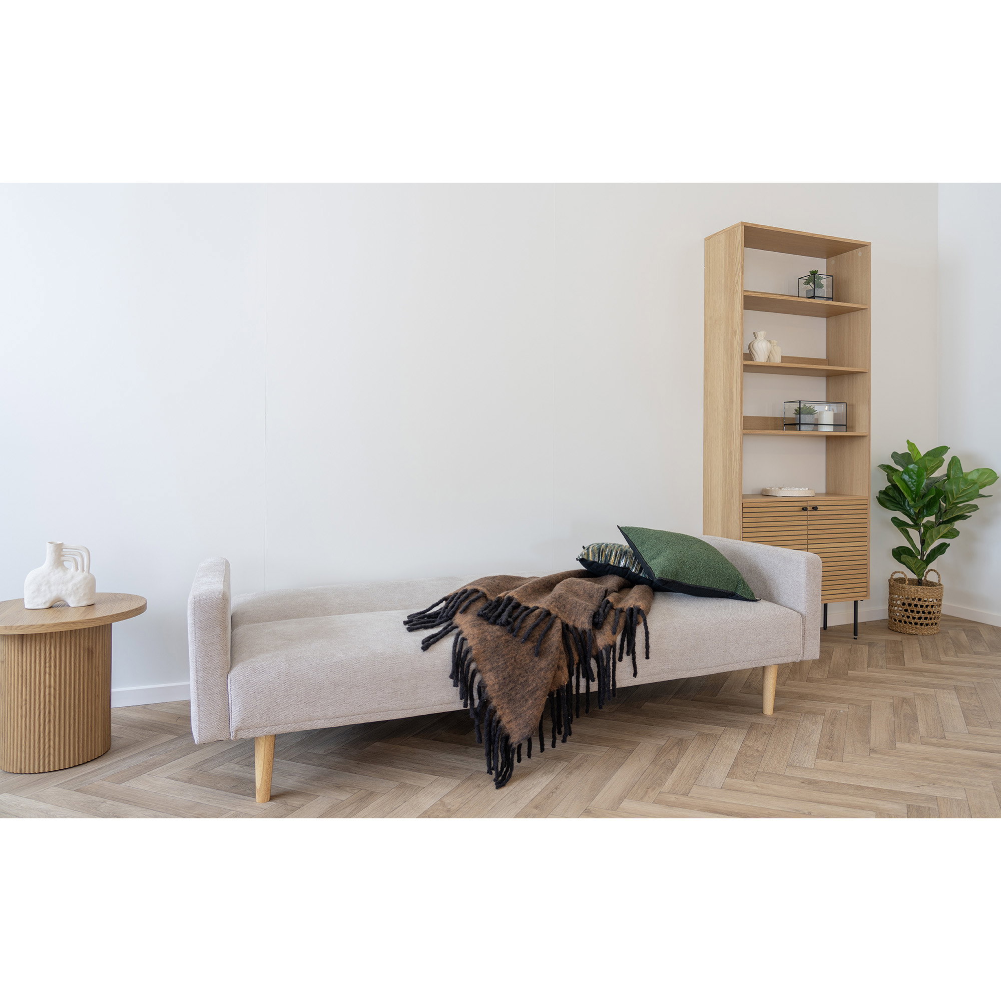Carmel Plaid, uld mix, brun, 130x170 cm - Billede 3