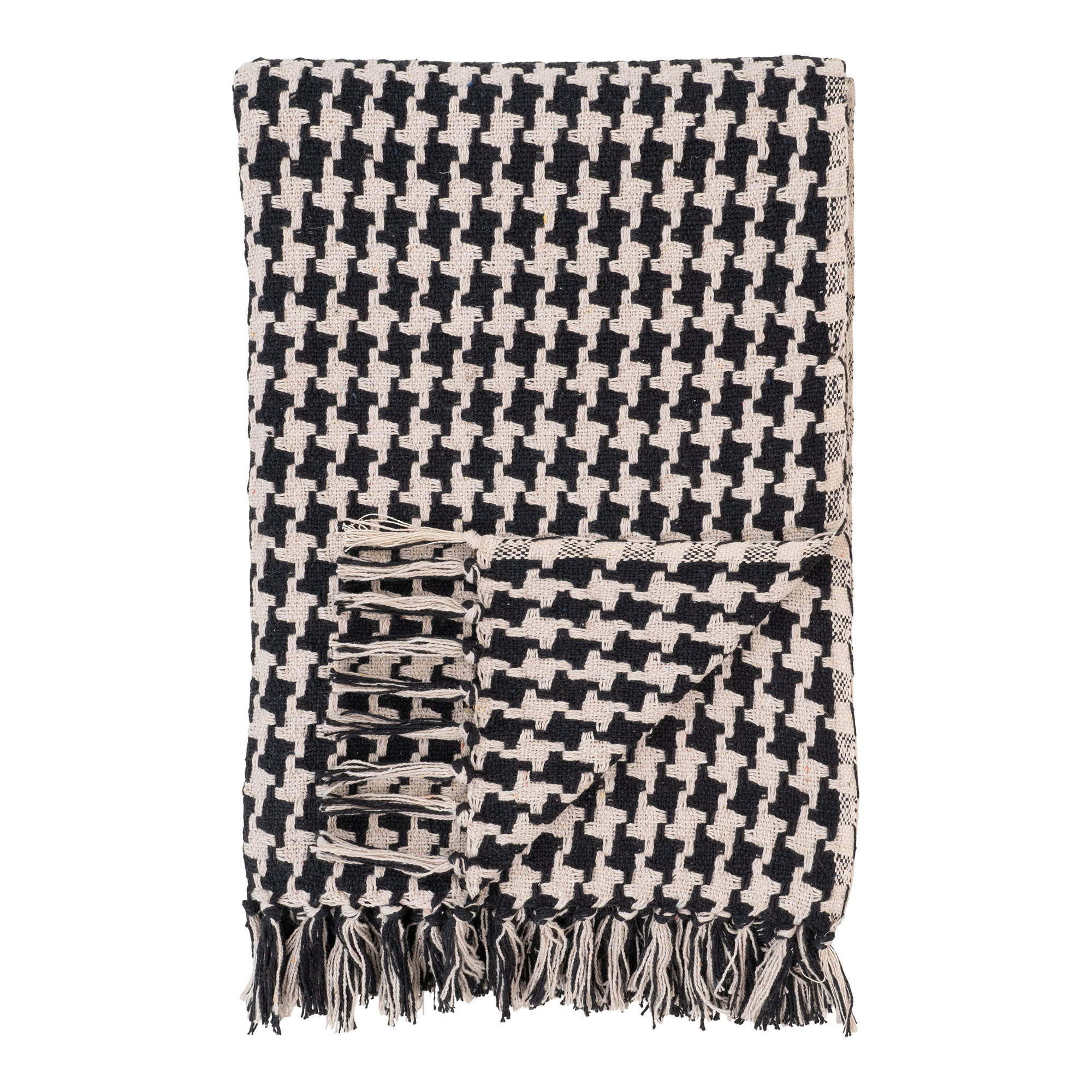 Side Plaid, sort/beige, 130x180 cm