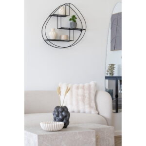 Galena Pude, imiteret pels, hvid, 45x45 cm - Billede 4