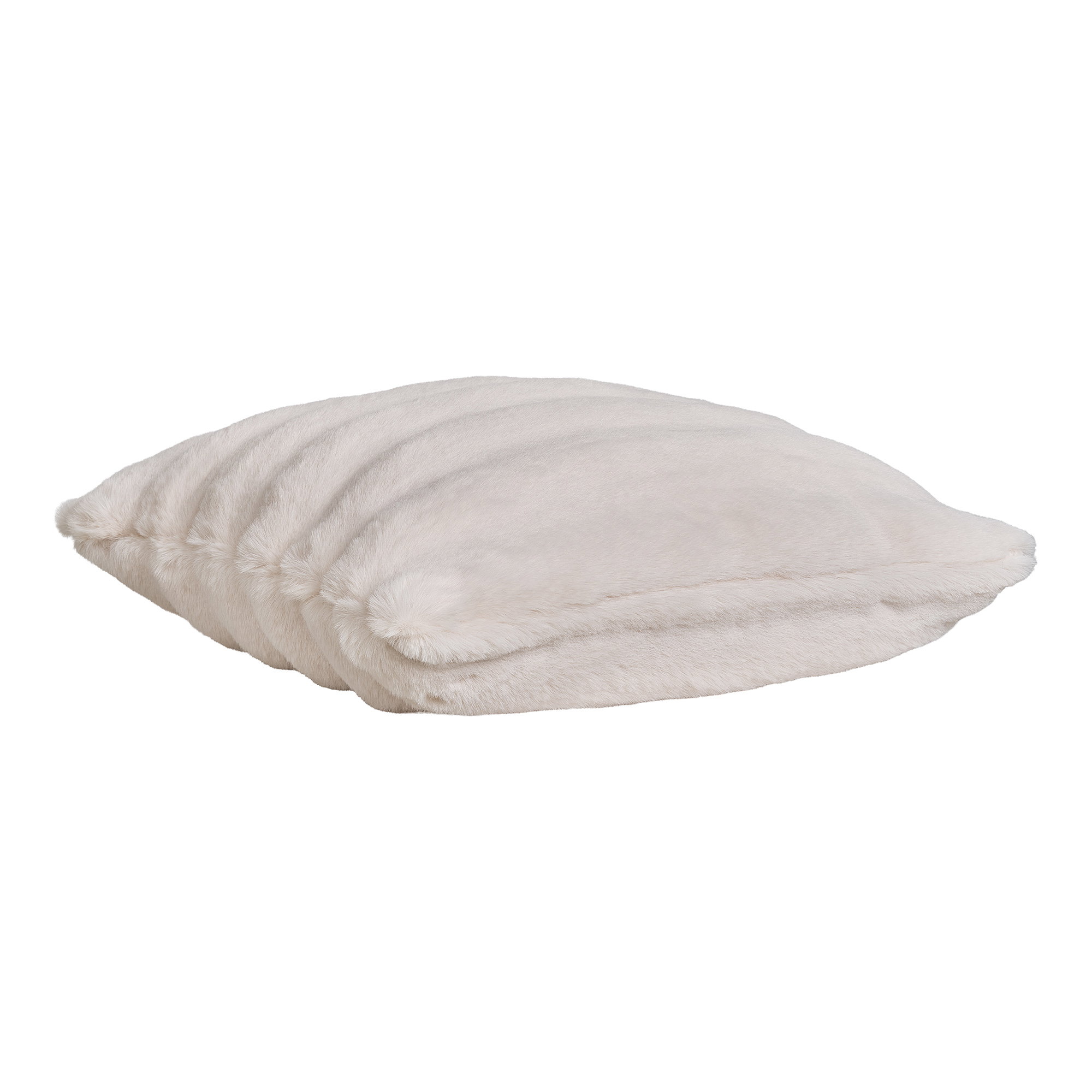 Galena Pude, imiteret pels, hvid, 45x45 cm - Billede 2