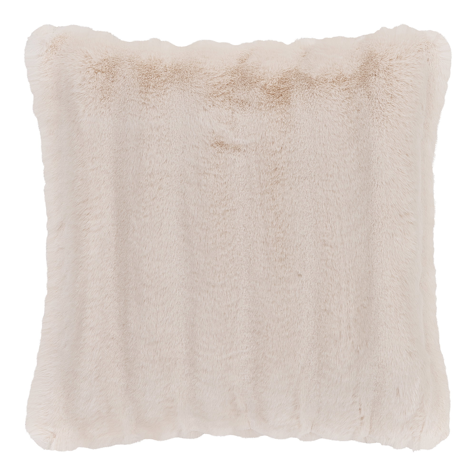Galena Pude, imiteret pels, hvid, 45x45 cm