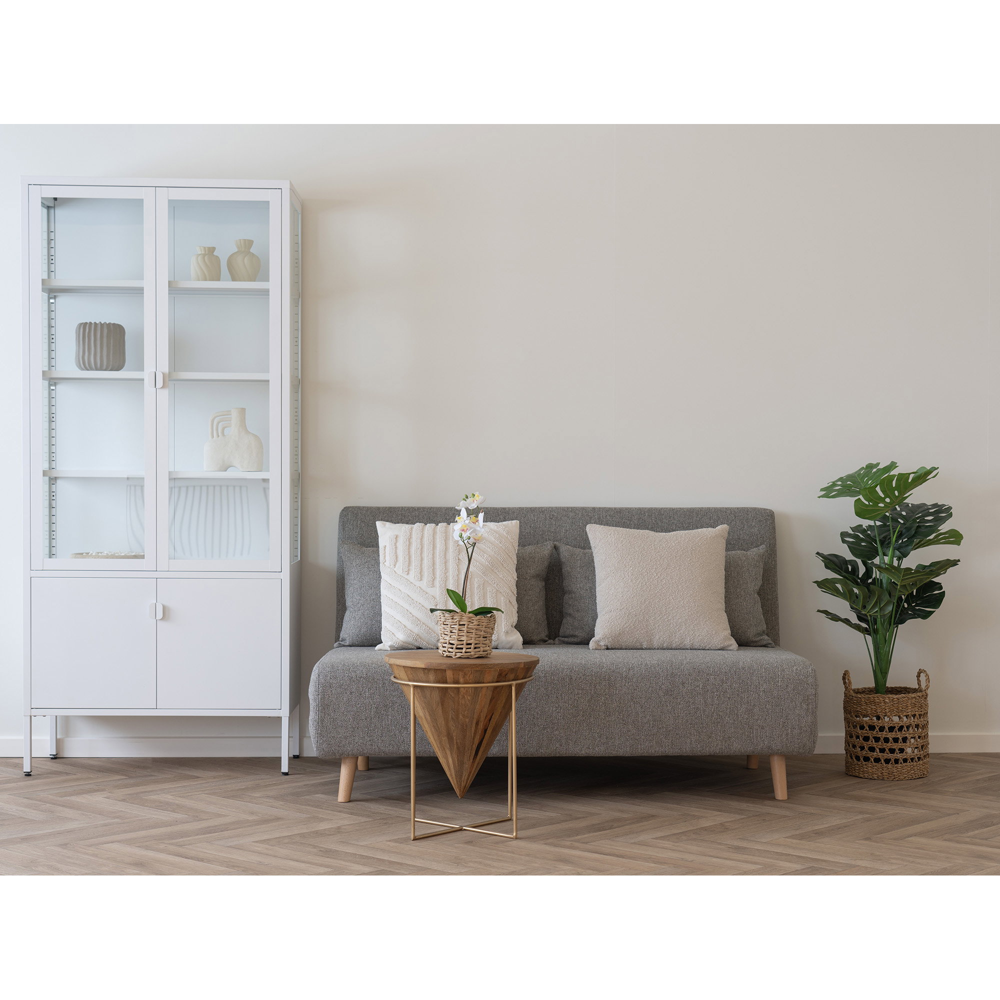Savannah Pude, bouclé, beige, 45x45 cm - Billede 5