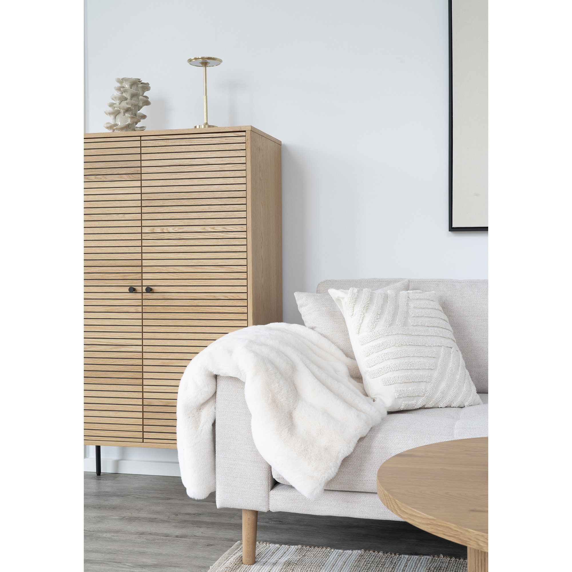 Albany Pude, hvid, 45x45 cm - Billede 3