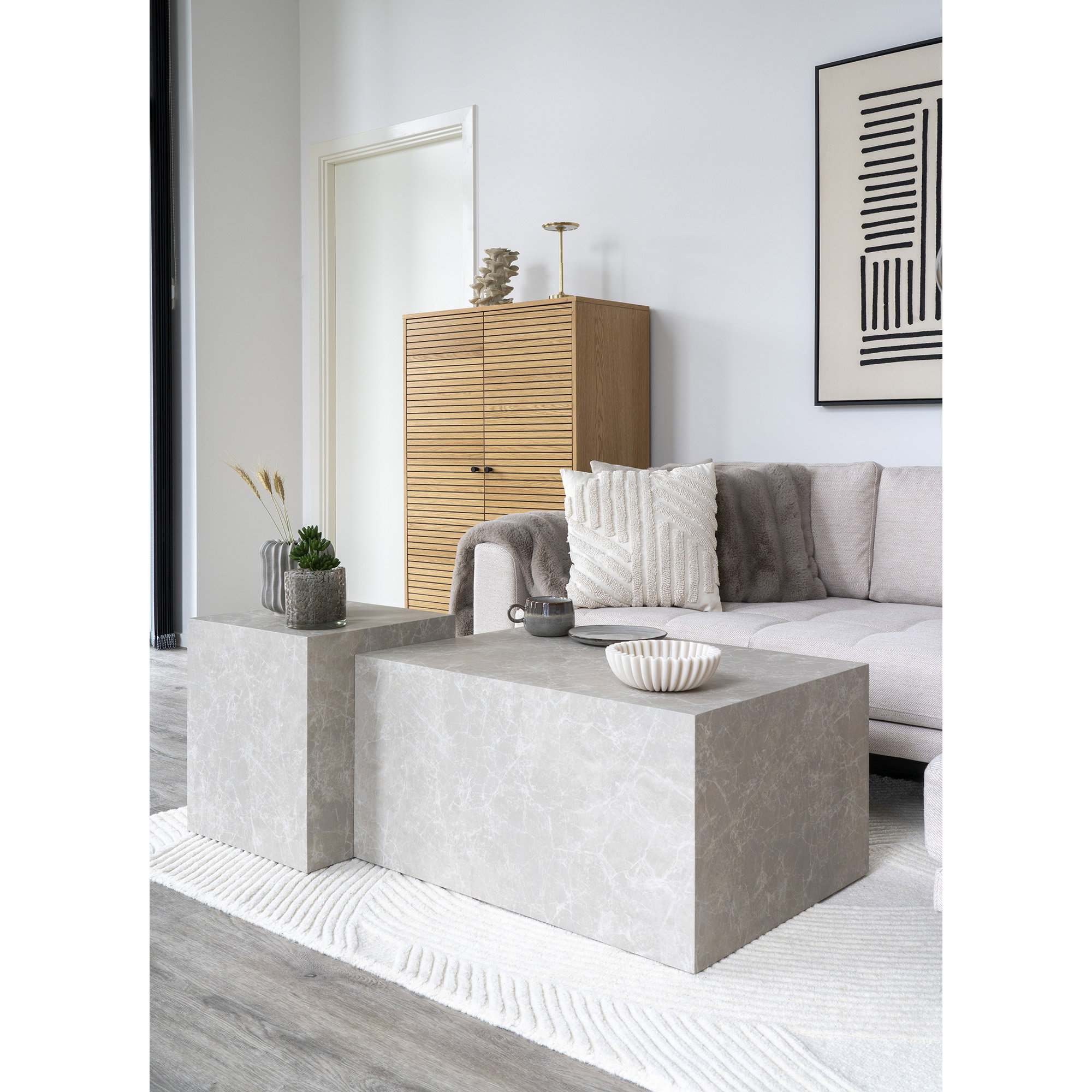 Albany Pude, hvid, 45x45 cm - Billede 4