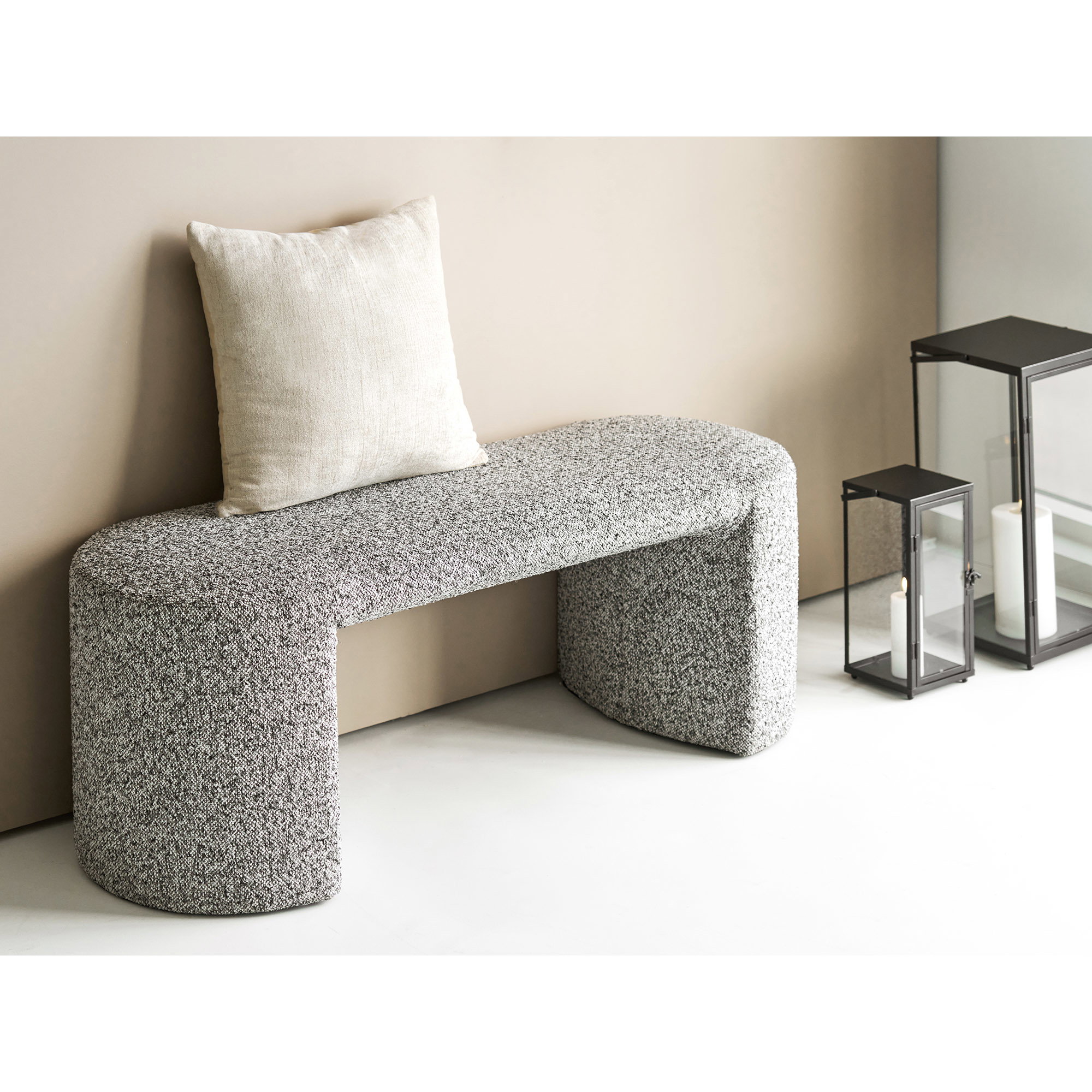Leros Pude, beige, 45x45cm - Billede 3