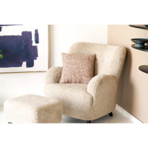Lamu Pude, brun/beige mix, 45x45cm - Billede 3