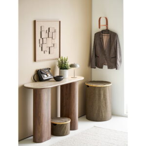 Bela Løber, håndvævet, beige, 80x180 cm - Billede 3