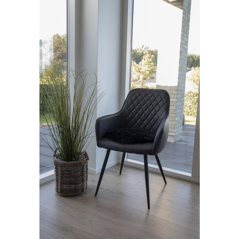 Lammeskindshynde, sort, ø35 cm - Billede 2