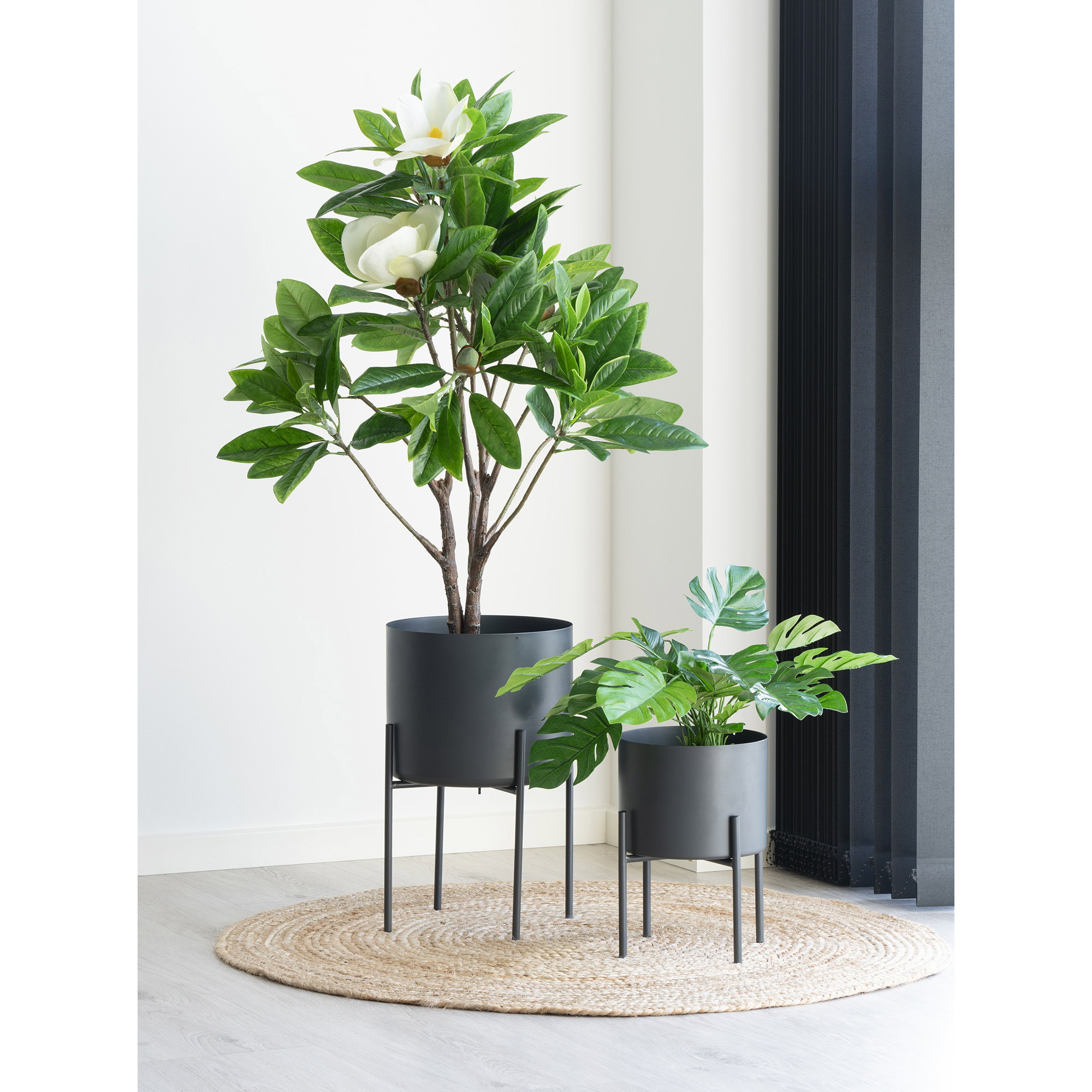Bombay Tæppe, flettet jute, natur, ø90 cm - Billede 4