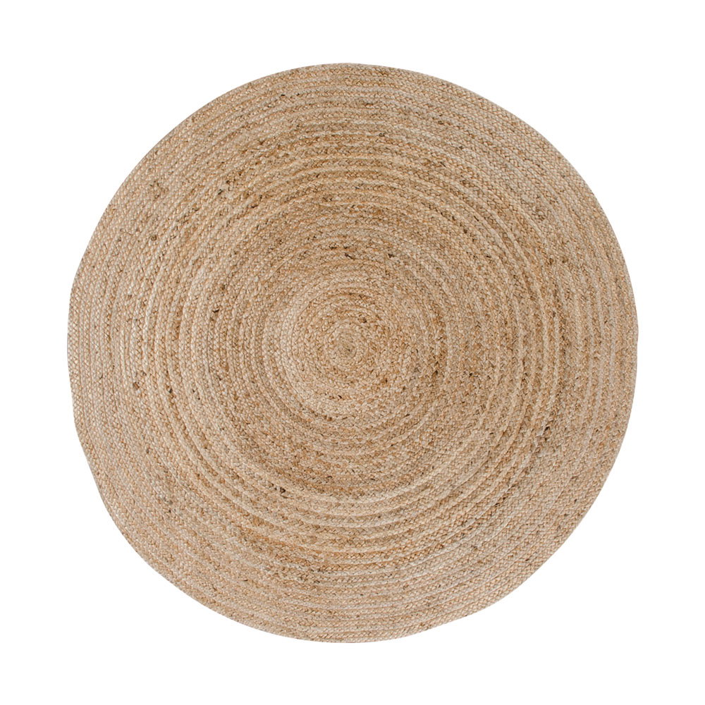 Bombay Tæppe, flettet jute, natur, ø150 cm