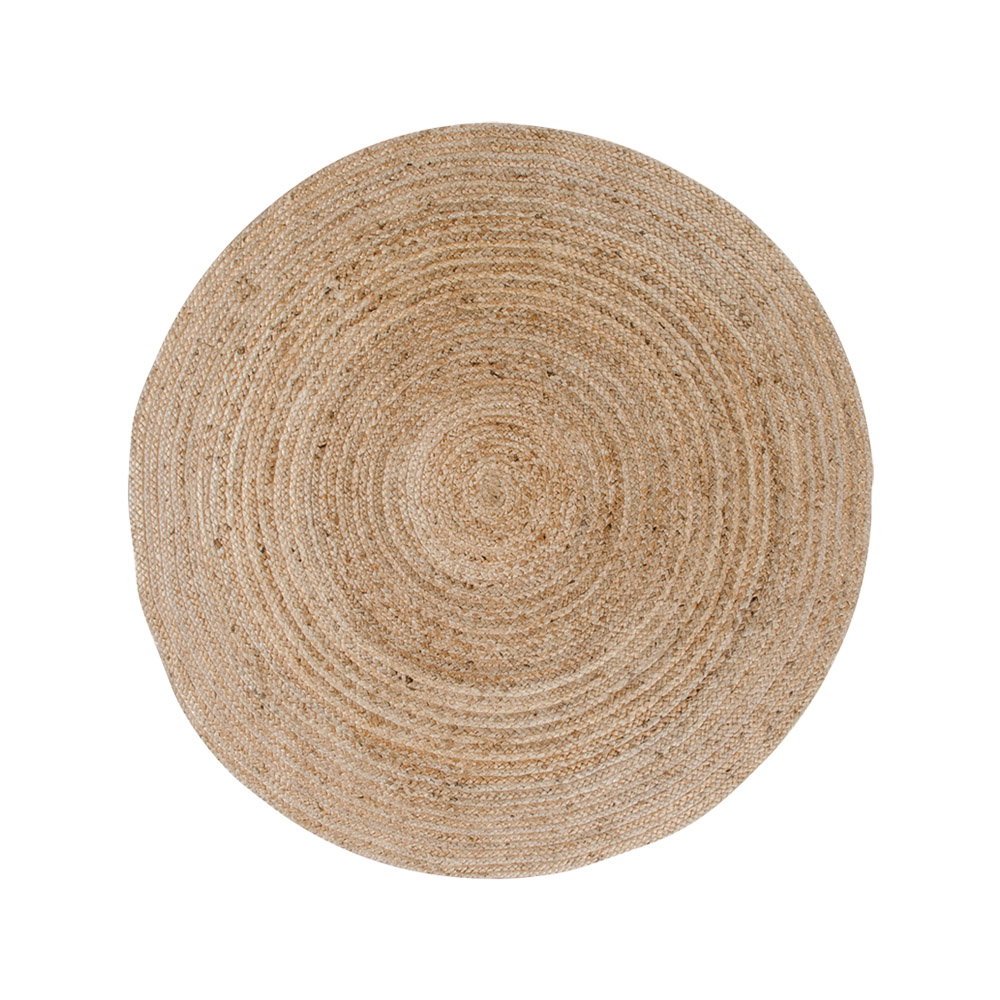 Bombay Tæppe, flettet jute, natur, ø120 cm