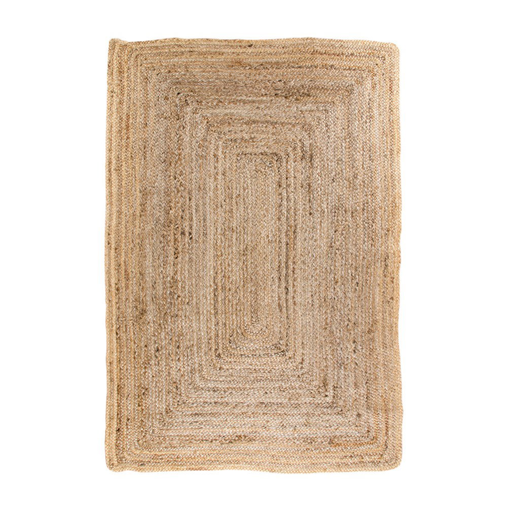 Bombay Tæppe, flettet jute, natur, 120x180 cm